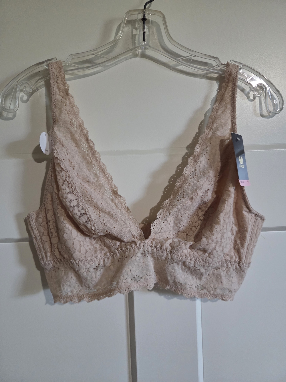 Wacoal Lace Bralette in Light Blush Pink